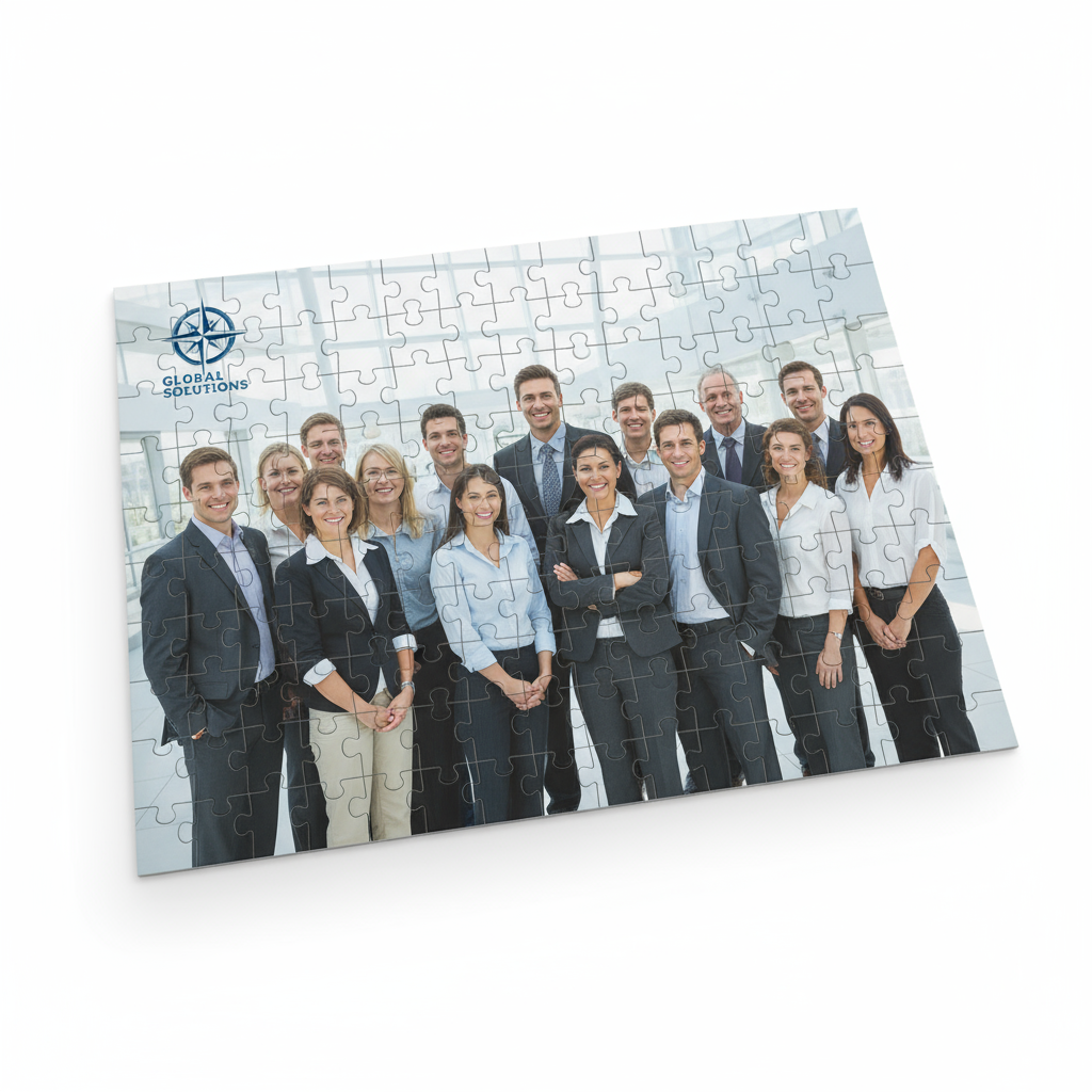 Personalized 30-Piece European Glossy Puzzle - Custom Photo & Name Gift