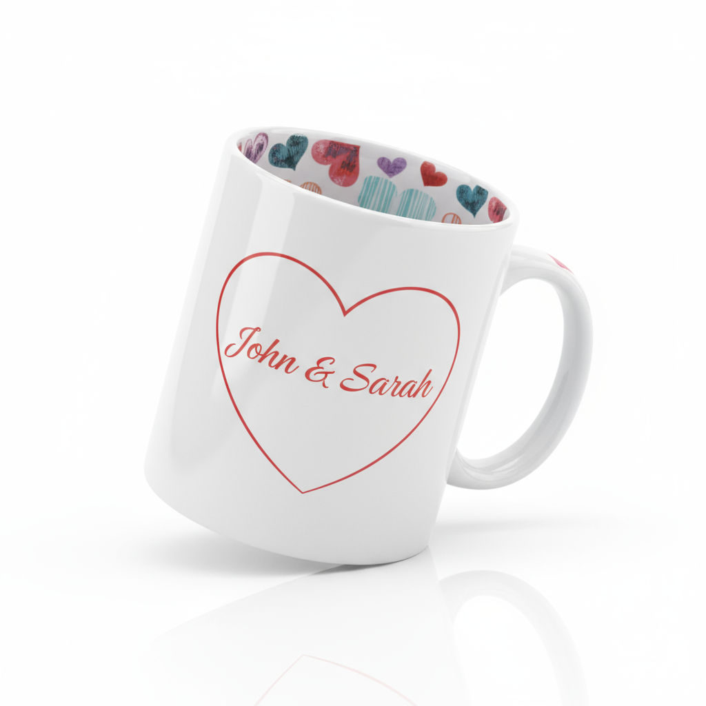 Valentine's Day Coffee Mugs 11oz | Custom Photo & Love Message | Romantic Gifts SA