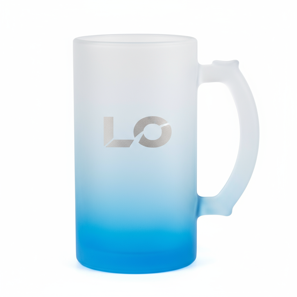 Custom Frosted Gradient Beer Mugs 16oz - Personalized Ombre Photo & Logo Printing | Pubs, Breweries & Groomsmen | Made in South Africa