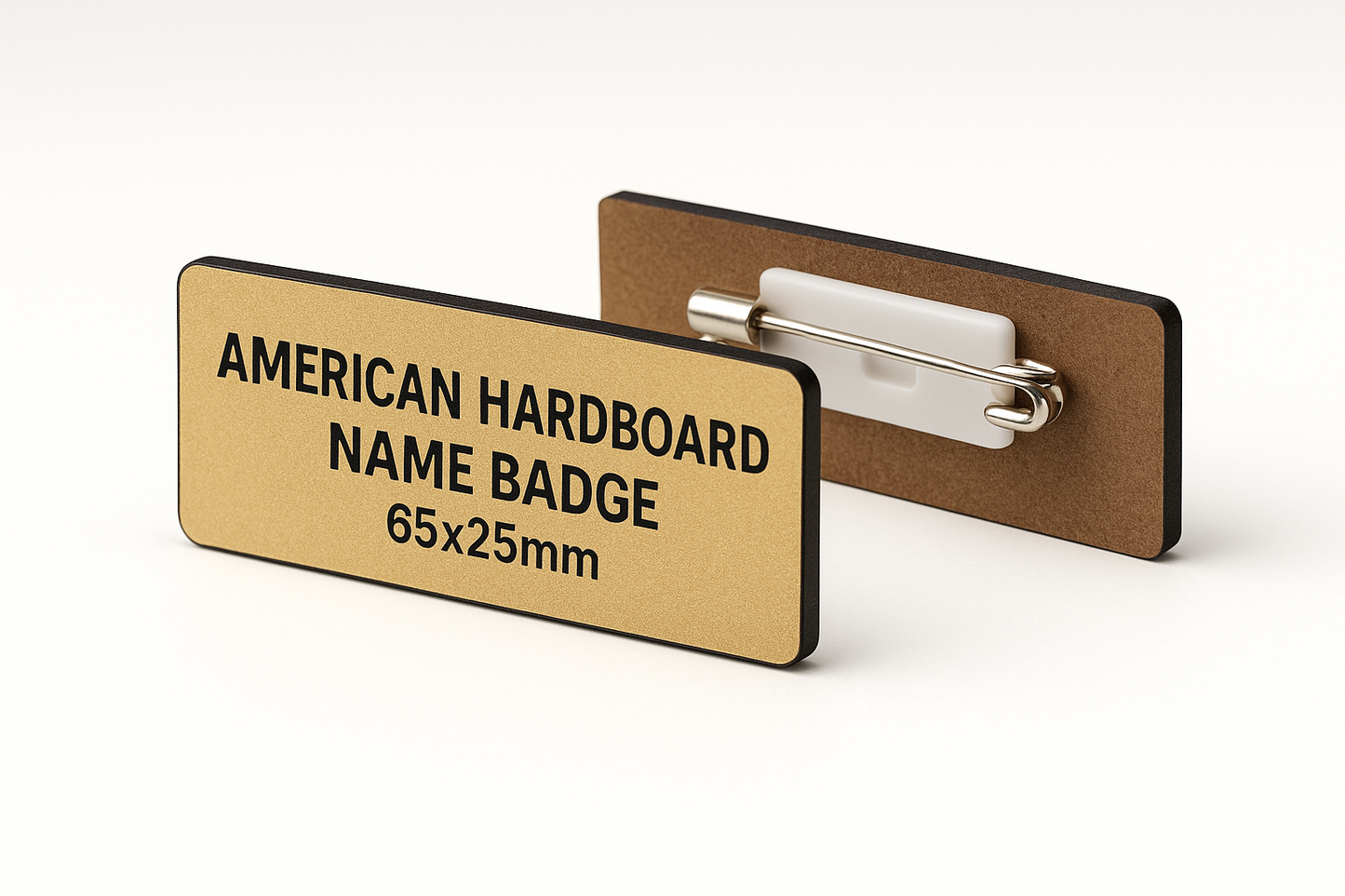 Professional Hardboard Badge - Front View