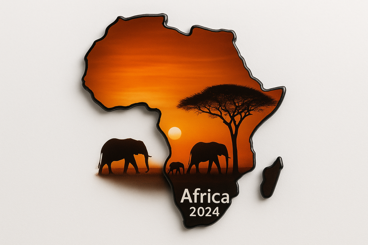 Safari sunset Africa magnet
