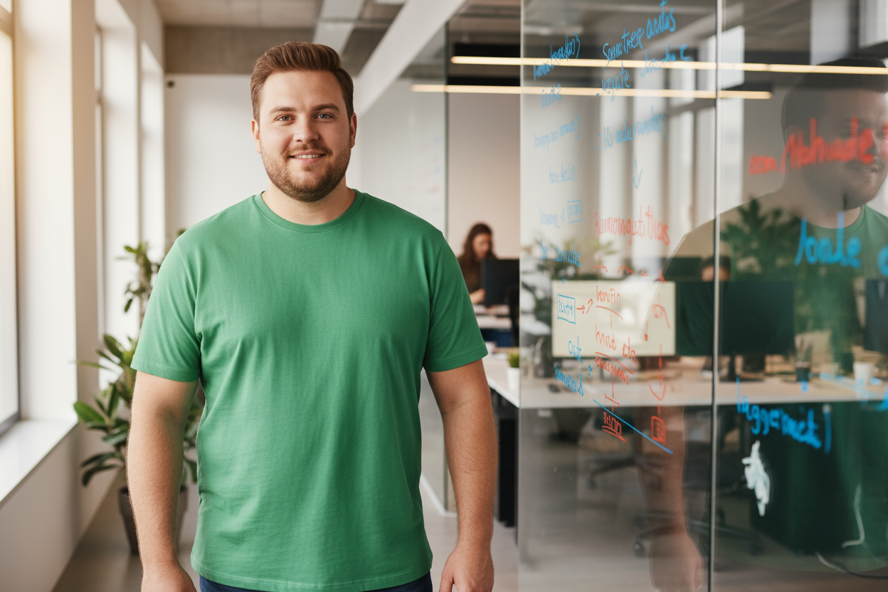 3XL Tech Startup Apple Green