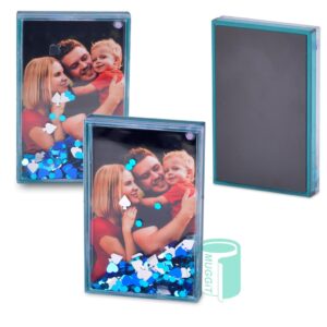 Custom Photo Snow Globe Magnet | Magical Glitter Fridge Magnet | Personalized Memory Keepsake | SA Made