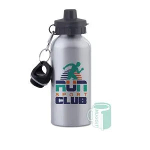 Aluminum Sports Bottles Silver & White 600ml/650ml | Custom Logo Printing | Wellness Gifts SA