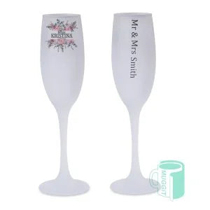 Custom Printable Champagne Flute 6oz - Personalized Wedding Toasting Glasses | Bridal Party, Hen Parties & Celebrations | Made in South Africa
