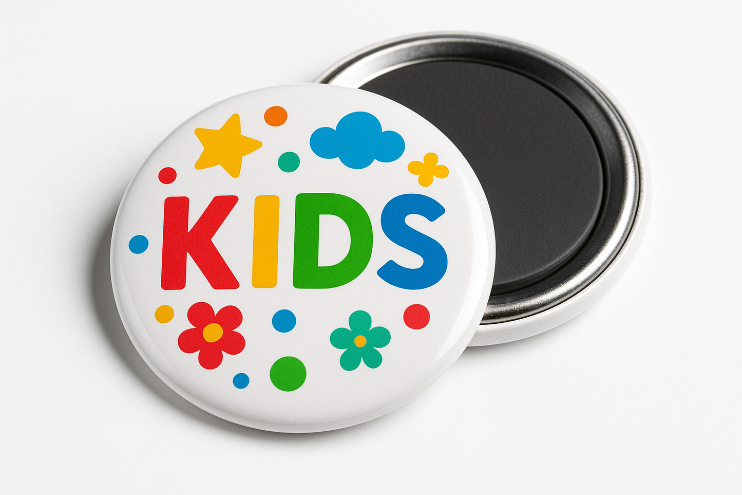 Button Badge Magnet - Front View