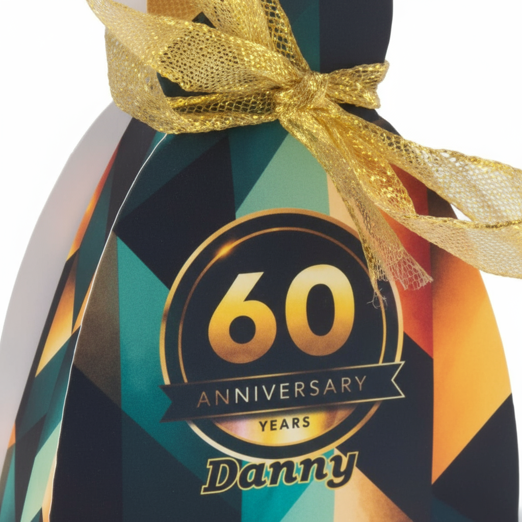 Close-up of photo and text customization