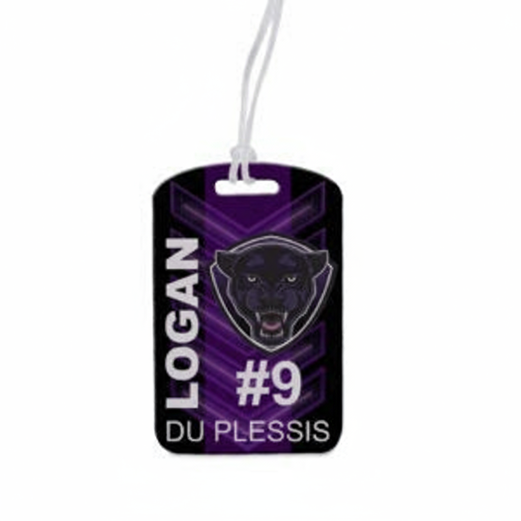 Close-up of premium bag tag