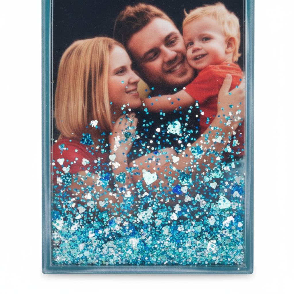 Close-up of sparkling glitter confetti