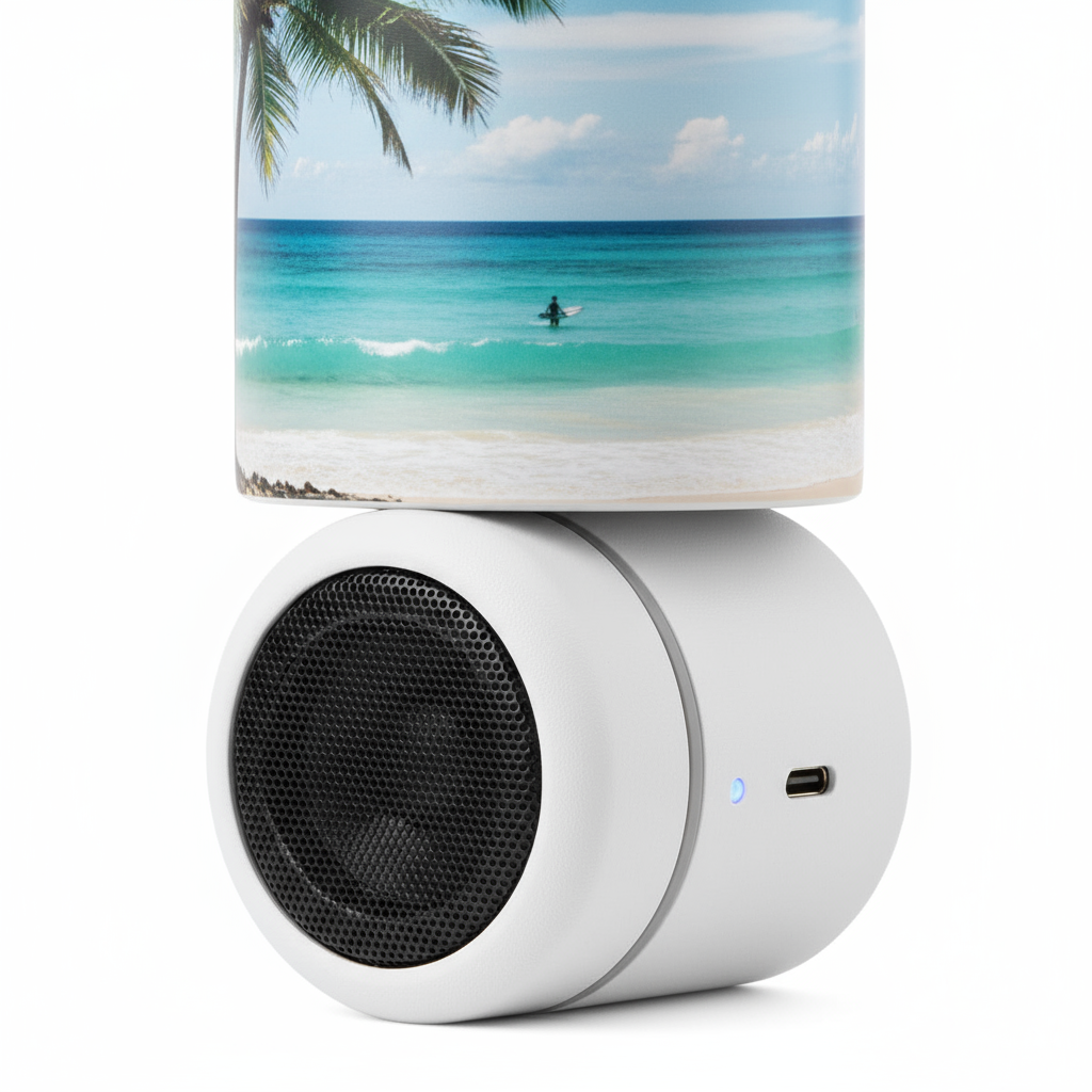 Close-up of speaker and details