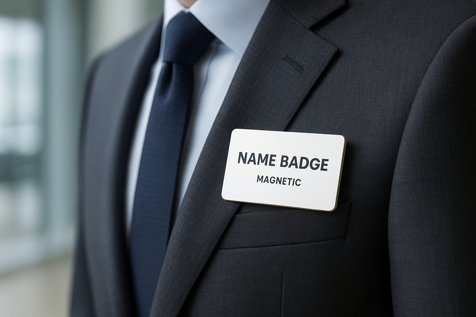 Corporate Business Badge on Suit