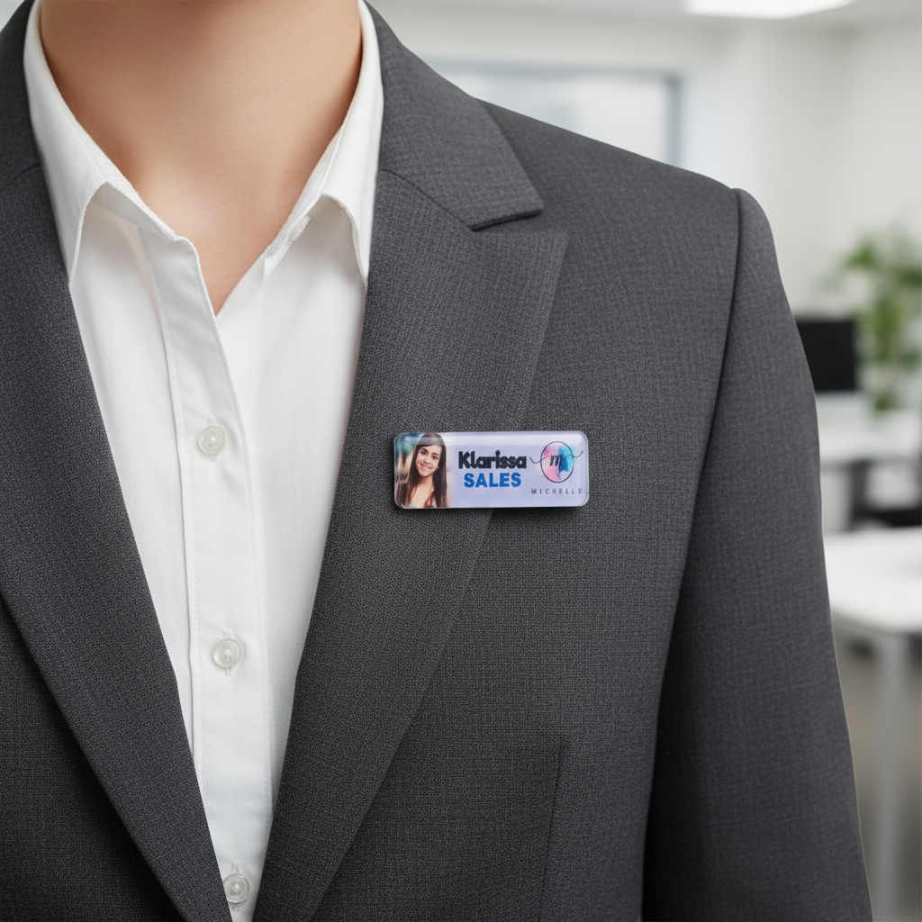 Corporate employee name badge