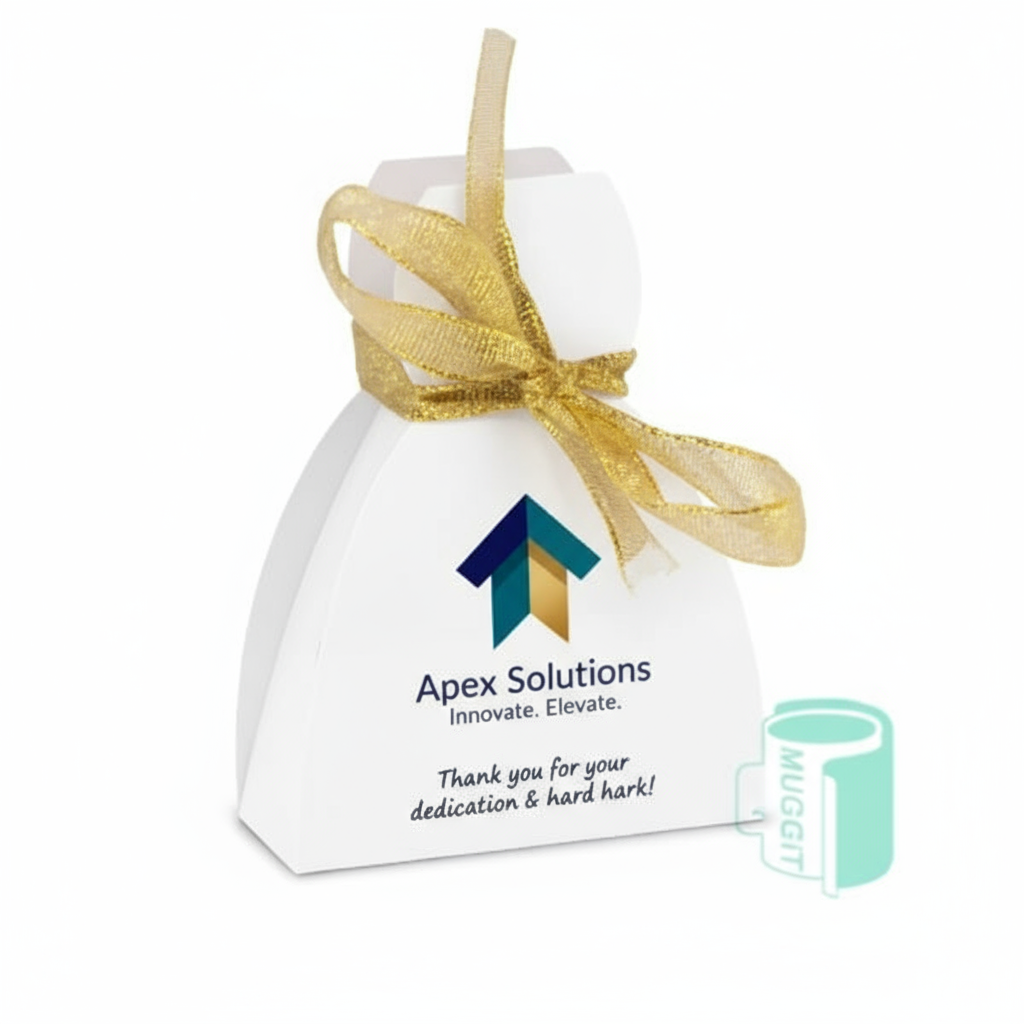 Corporate gift box with company logo