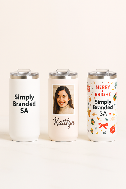 Personalized Beer Tumbler - Custom Logo & Name Stainless Steel Drinkware