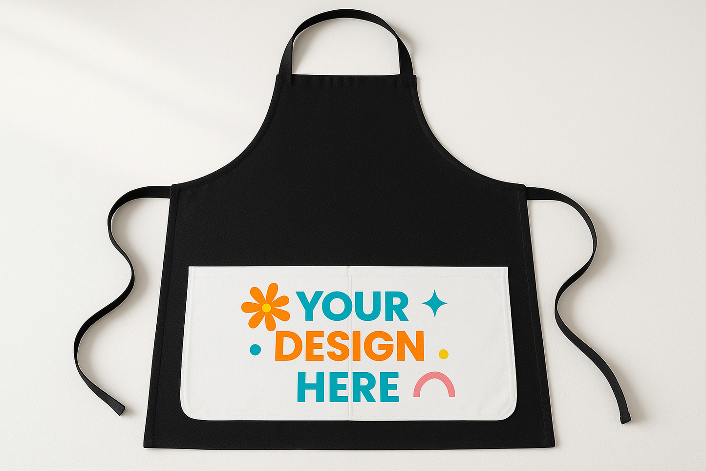 Custom Black Apron - Product Detail