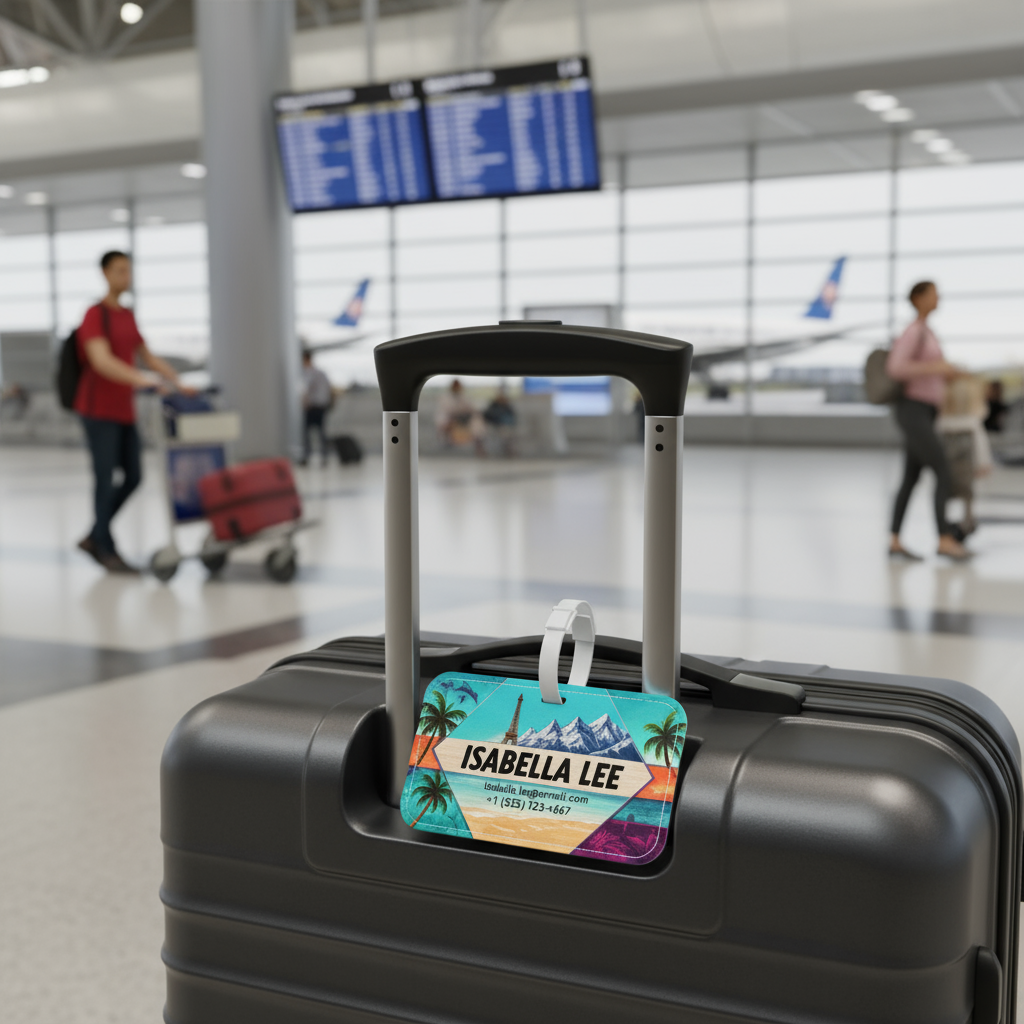 Custom travel luggage bag tag