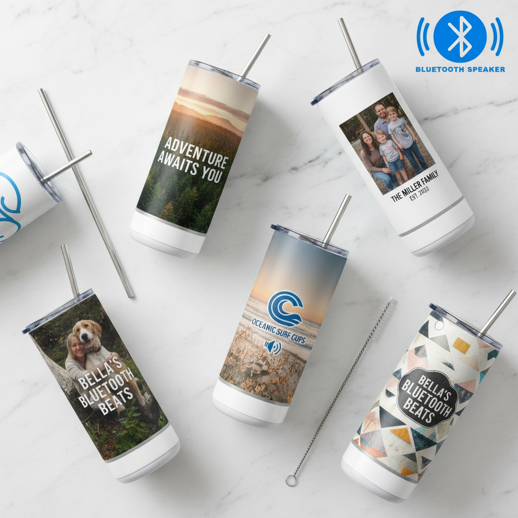 Flat Lay Multiple Tumblers