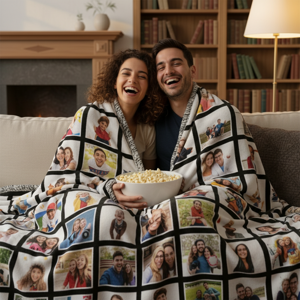 Friends Movie Night with Blanket
