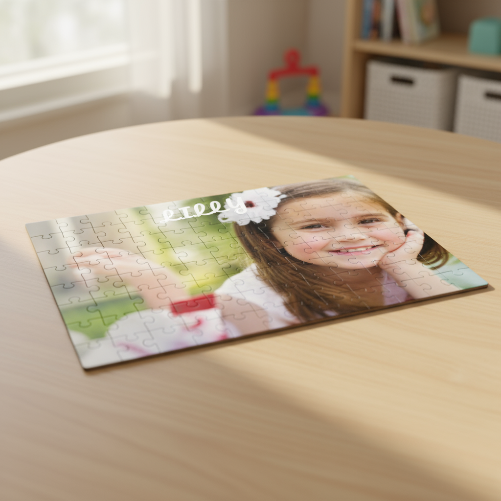 35-Piece Wooden Puzzle | Custom Photo & Name Printing | Personalized Keepsake Gifts SA