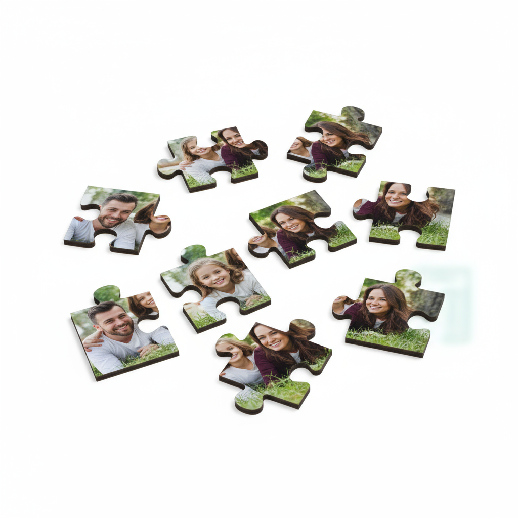 Puzzle Pieces Separated