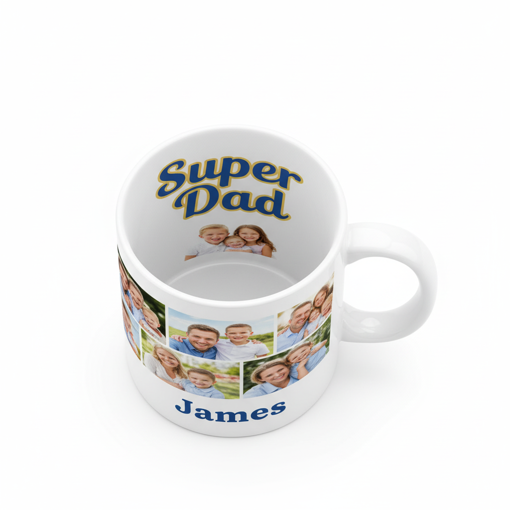 Father's Day Coffee Mugs 11oz | Custom Photo & Name Printing | Dad Gifts SA