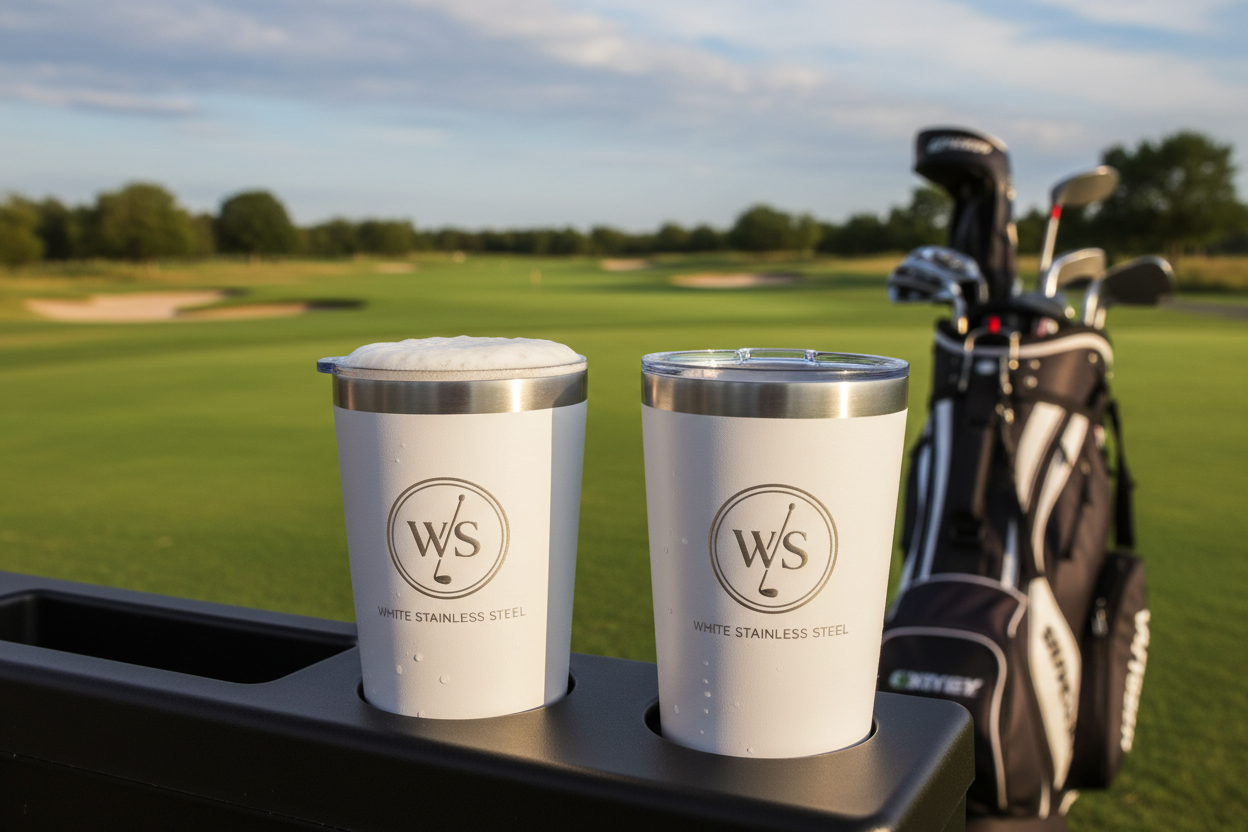 Corporate Golf - White Metal