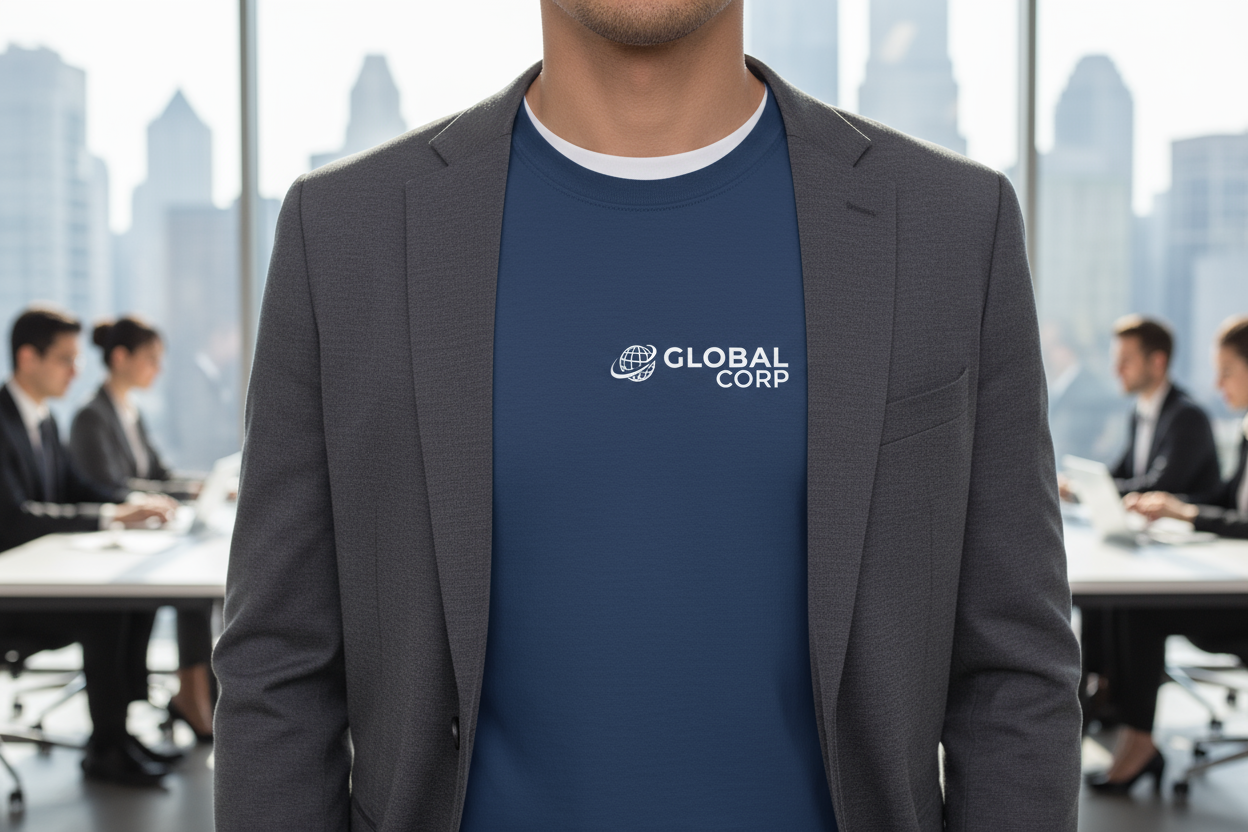 Navy Blue Corporate T-Shirt