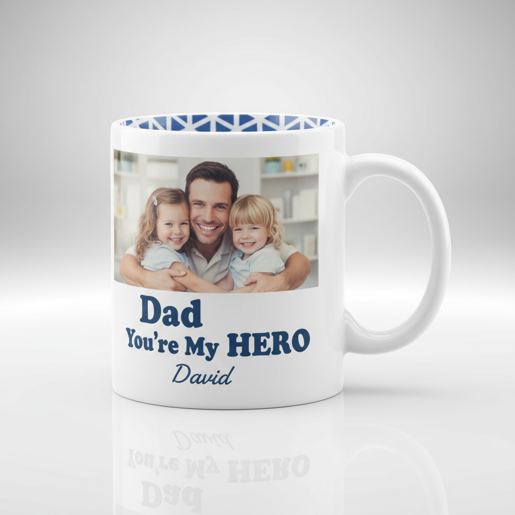 Father's Day Coffee Mugs 11oz | Custom Photo & Name Printing | Dad Gifts SA