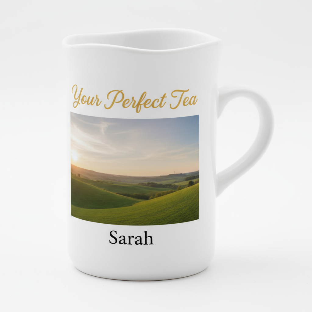 10oz Tea Mugs | Elegant Curved Lip | Custom Photo & Name Printing | Tea Lover Gifts SA