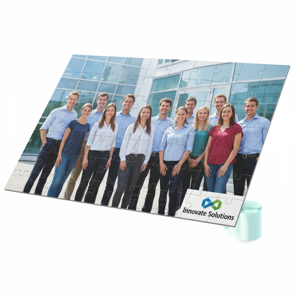 Personalized 70-Piece Cardboard Puzzle - Custom Photo & Name Gift