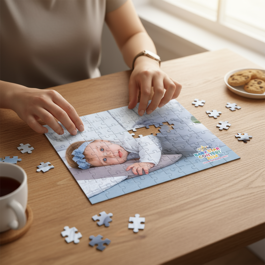 Personalized 30-Piece Glossy Puzzle - Custom Photo & Name Gift