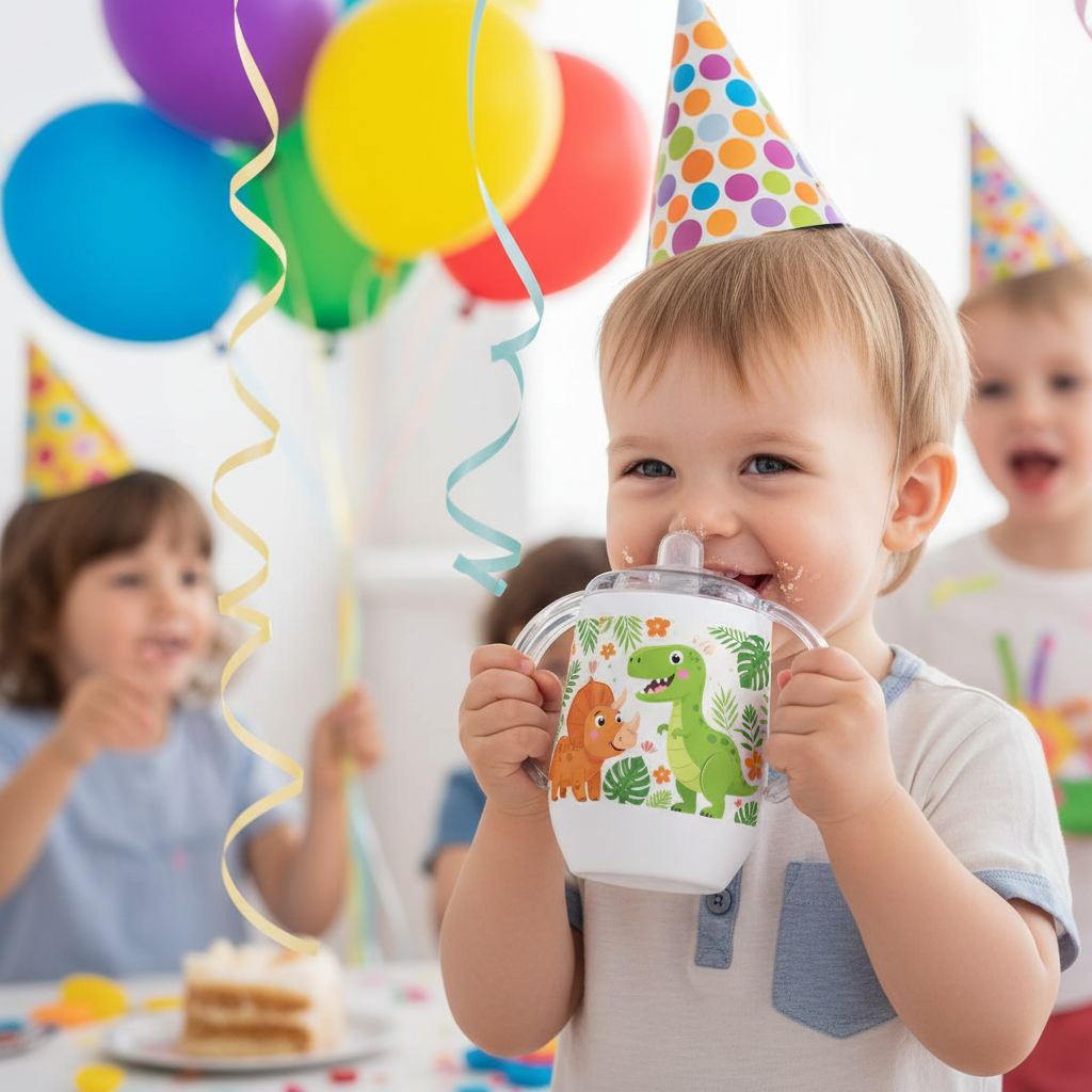 Dinosaur Birthday Party Sippy Cup