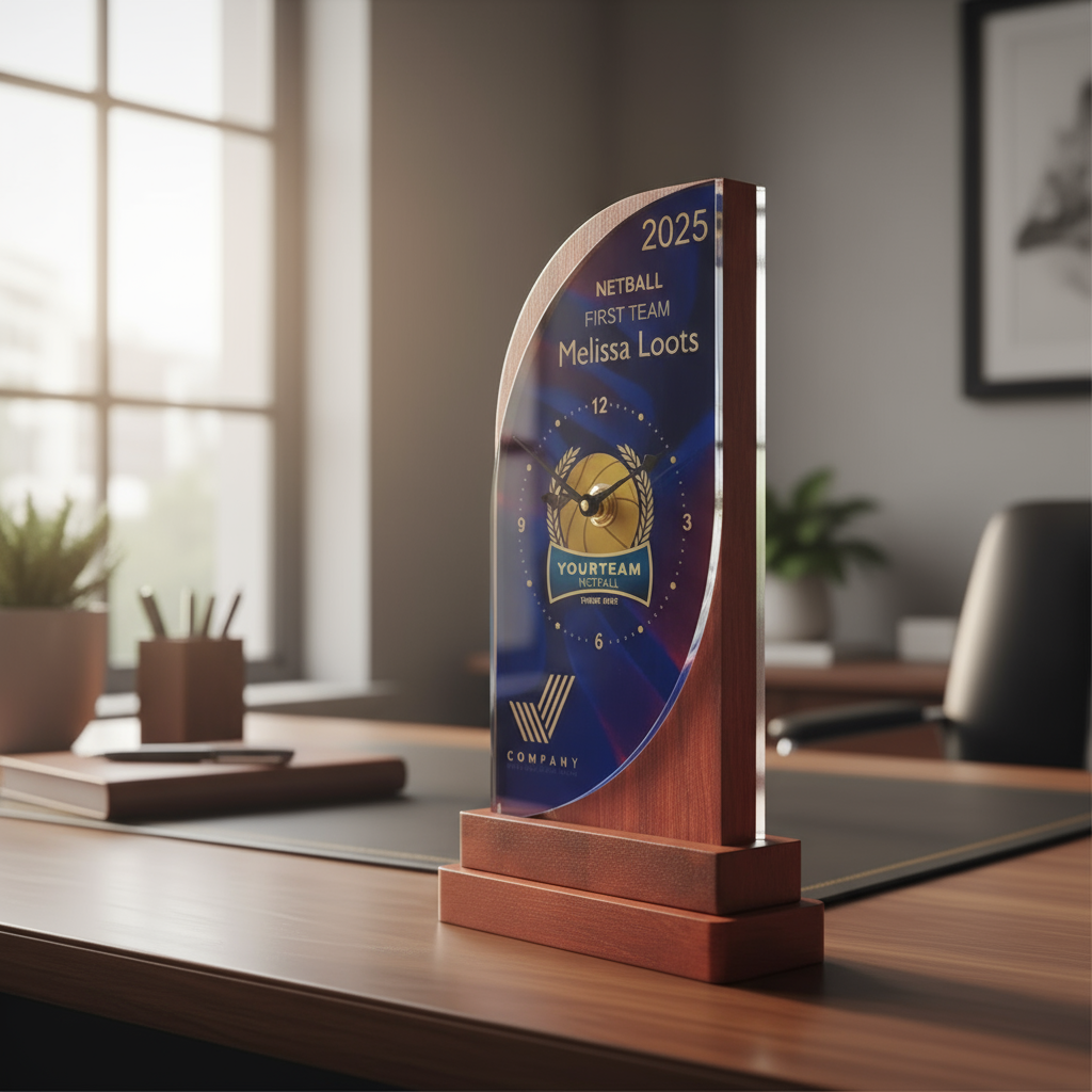 Office desk or trophy shelf display