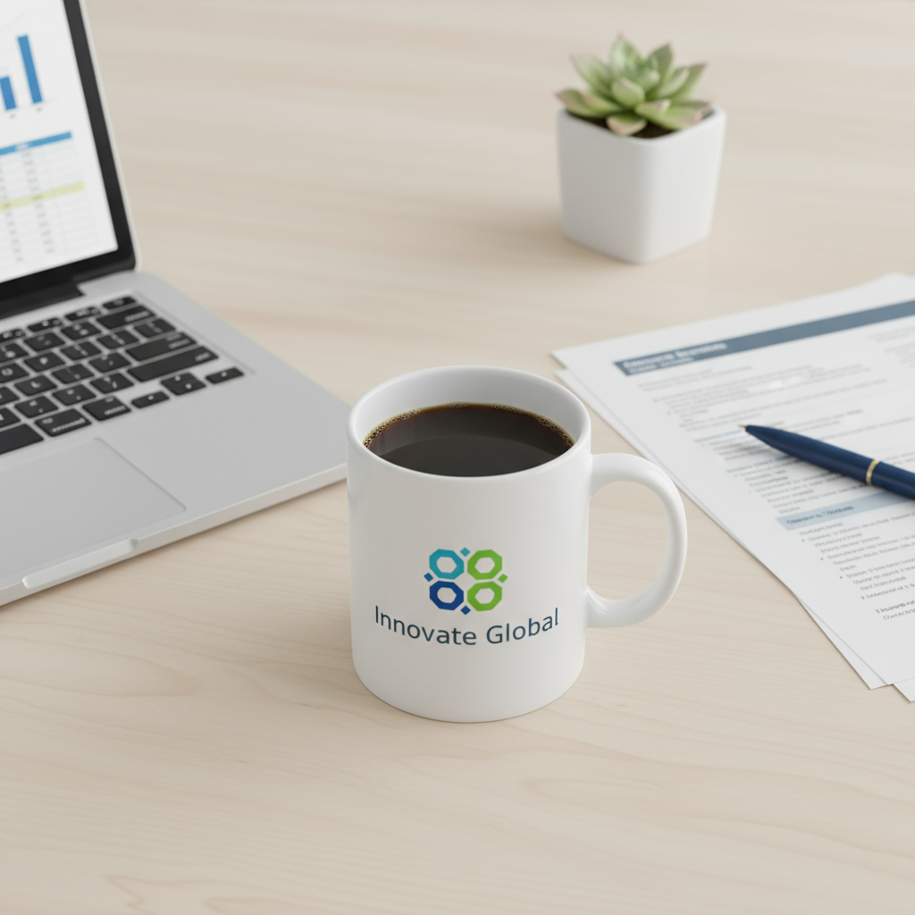 Lifestyle shot with company branding