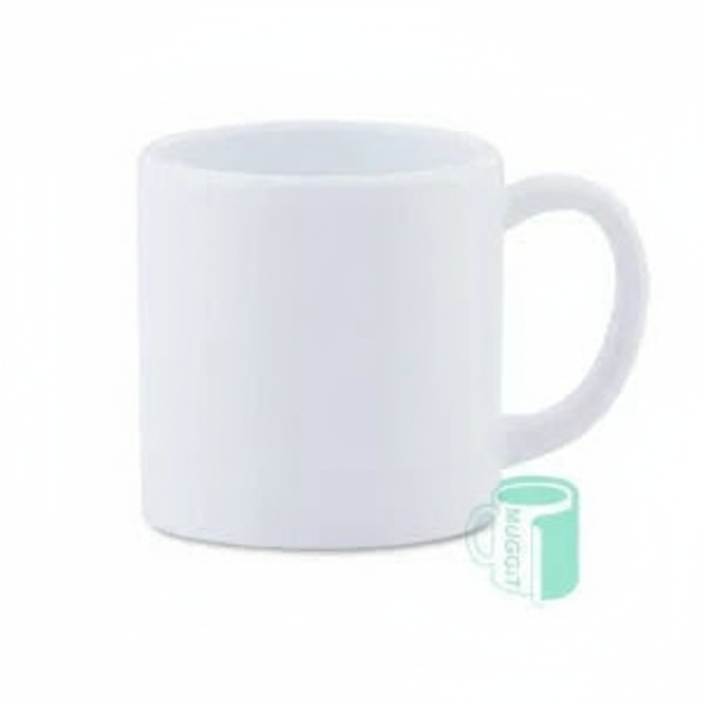 Professional front view of polymer espresso mug