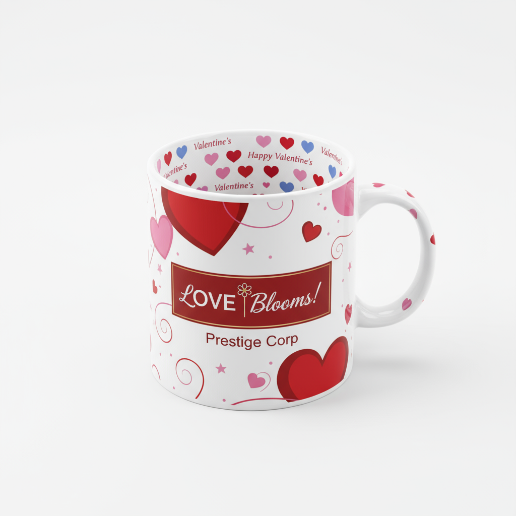 Valentine's Day Coffee Mugs 11oz | Custom Photo & Love Message | Romantic Gifts SA