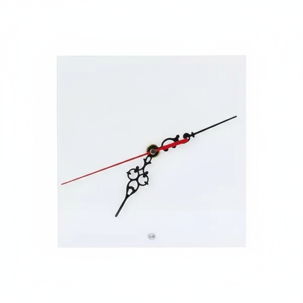 Professional front view of square sublimation clock