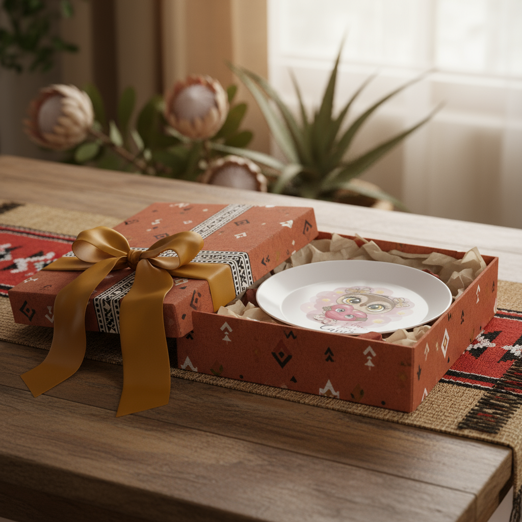 Gift presentation of kids plate