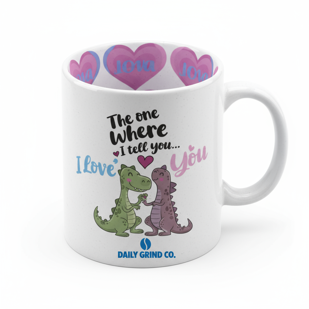 'I Love You' Coffee Mugs 11oz | Custom Photo & Name Printing | Romantic Gifts SA