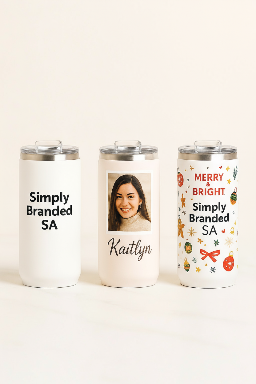 Personalized Beer Tumbler - Custom Logo & Name Stainless Steel Drinkware