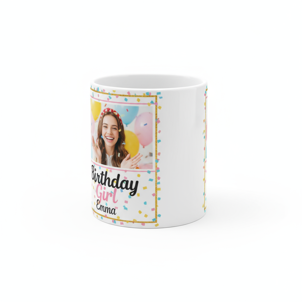 Birthday Coffee Mugs 11oz | Custom Photo & Name Printing | Personalized Gifts SA