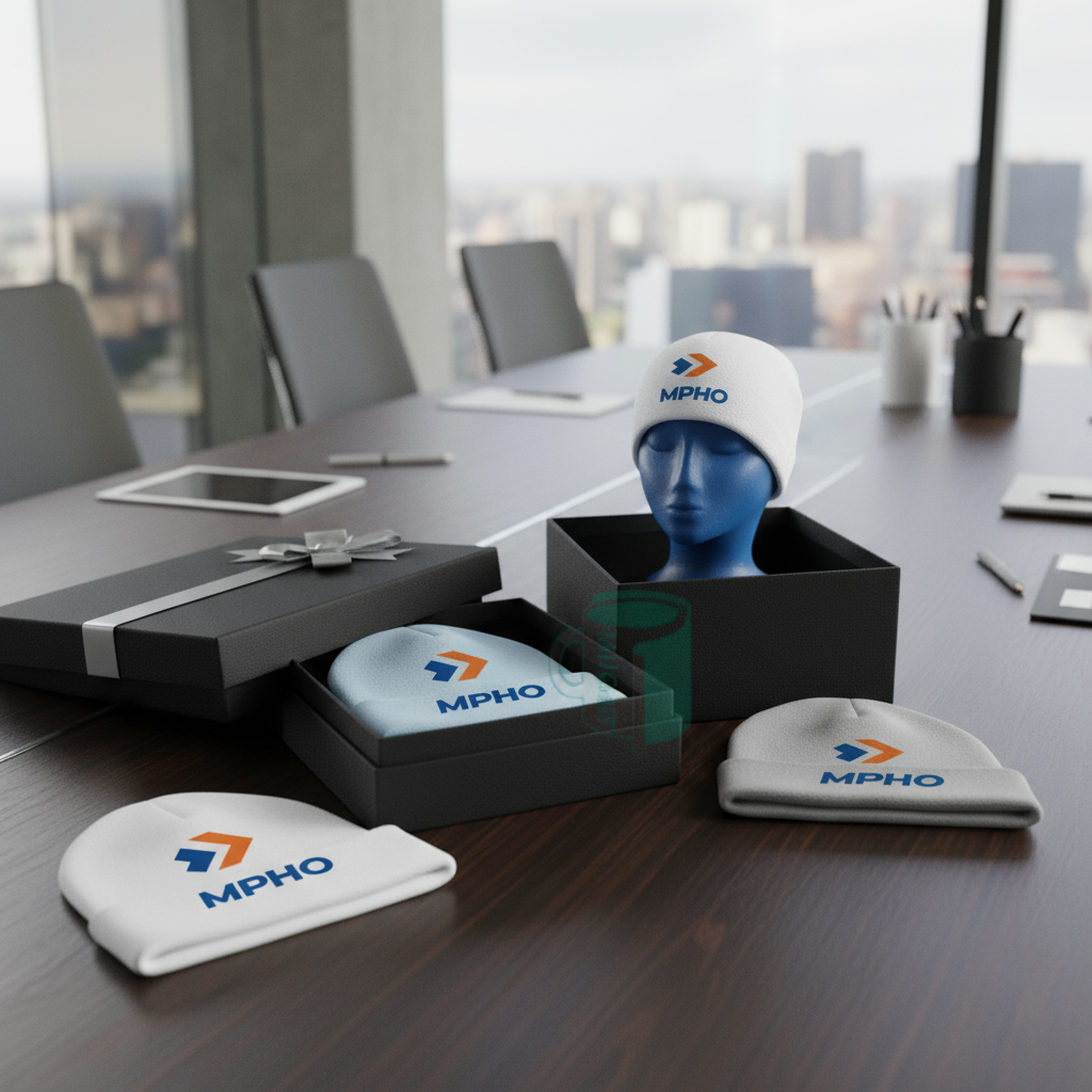 Personalized Kids Fleece Beanie - Custom Name & Logo Winter Hat