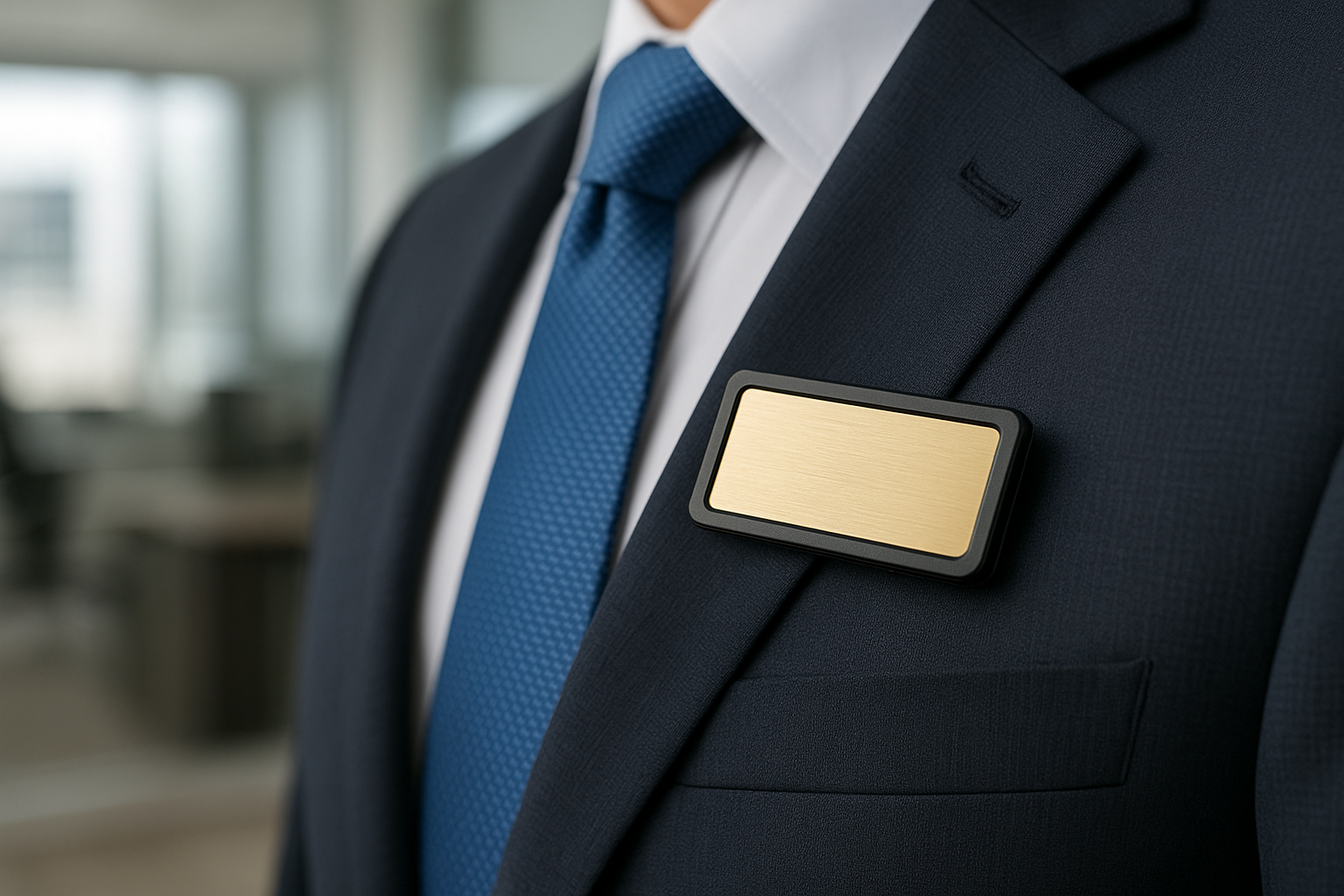 Corporate Business Badge on Suit