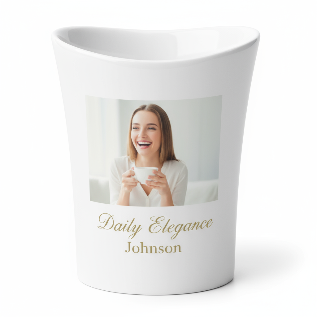 10oz Tea Mugs | Elegant Curved Lip | Custom Photo & Name Printing | Tea Lover Gifts SA
