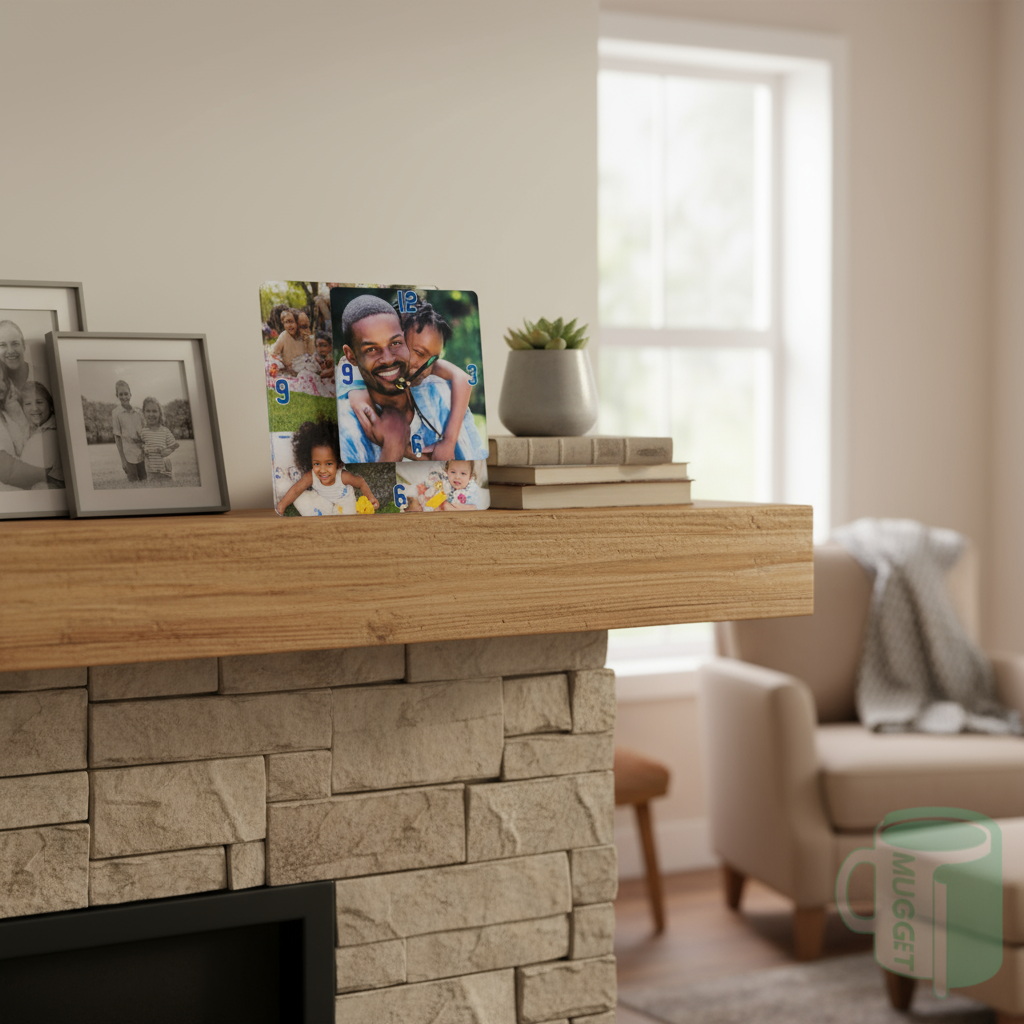 Home display with family photos