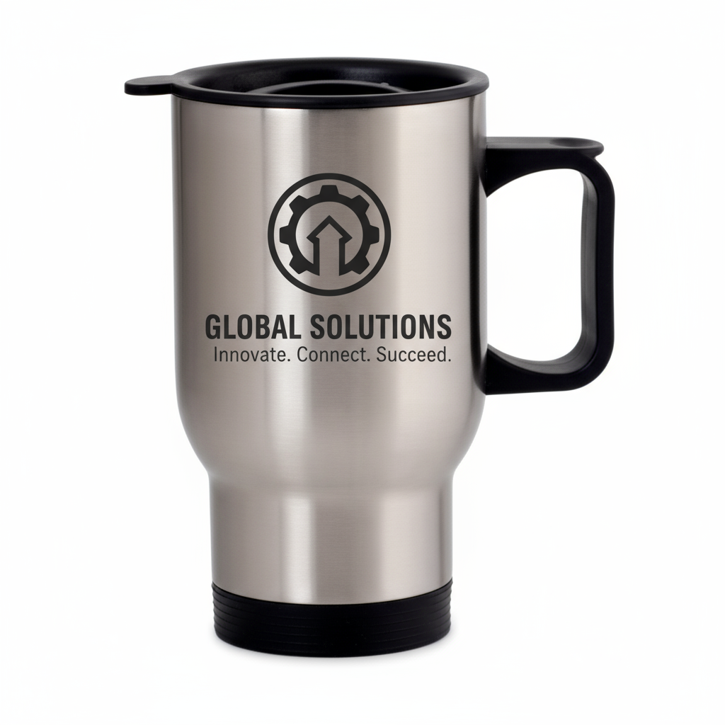 Silver finish custom branding