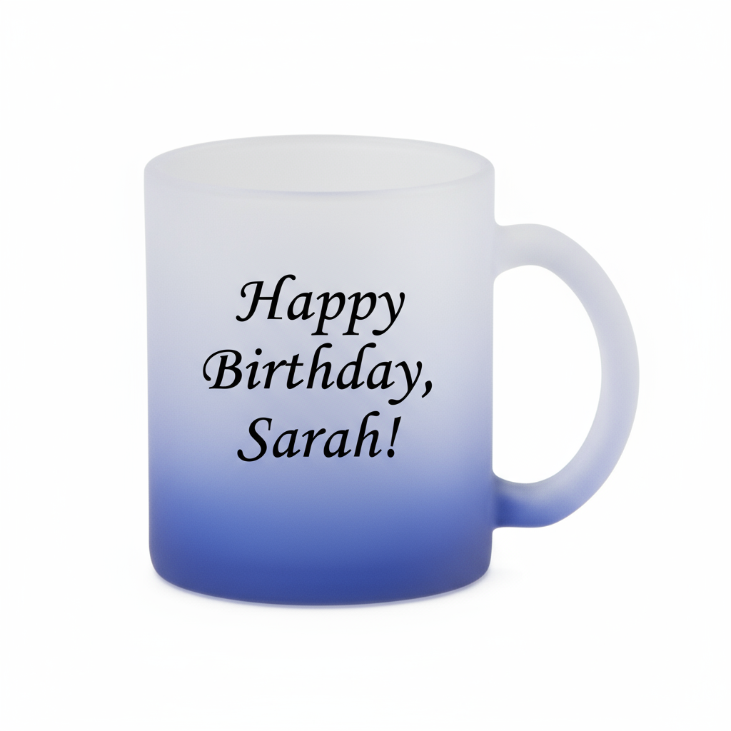 Blue Ombre - Birthday Message