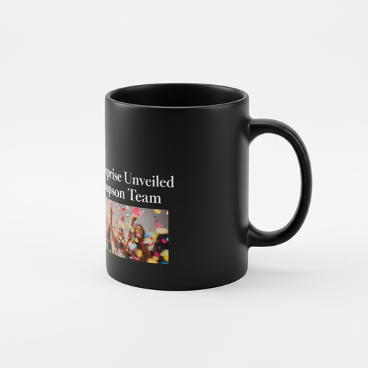 Personalized Magic Black Color-Changing Mug - Custom Photo & Name - 11oz Heat-Sensitive