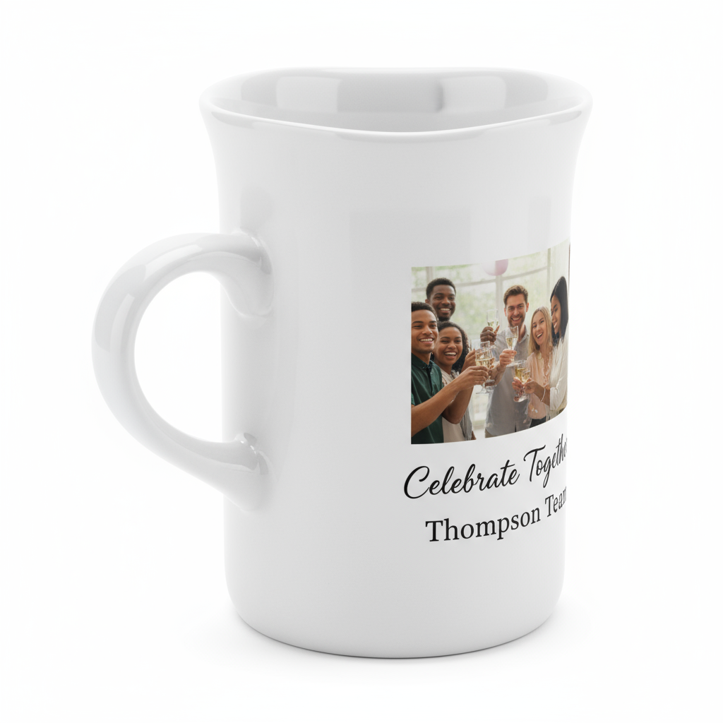 10oz Tea Mugs | Elegant Curved Lip | Custom Photo & Name Printing | Tea Lover Gifts SA