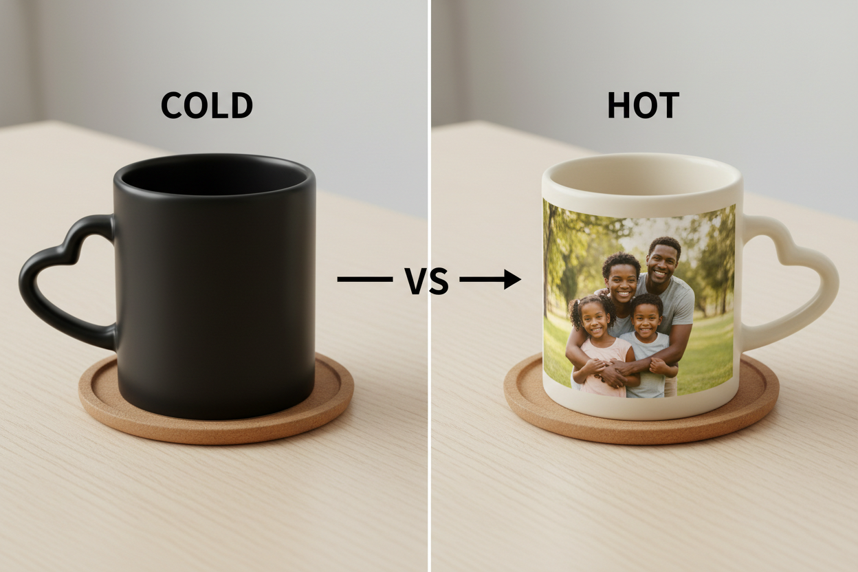 Plain Black Cold vs Cream White Hot Transformation